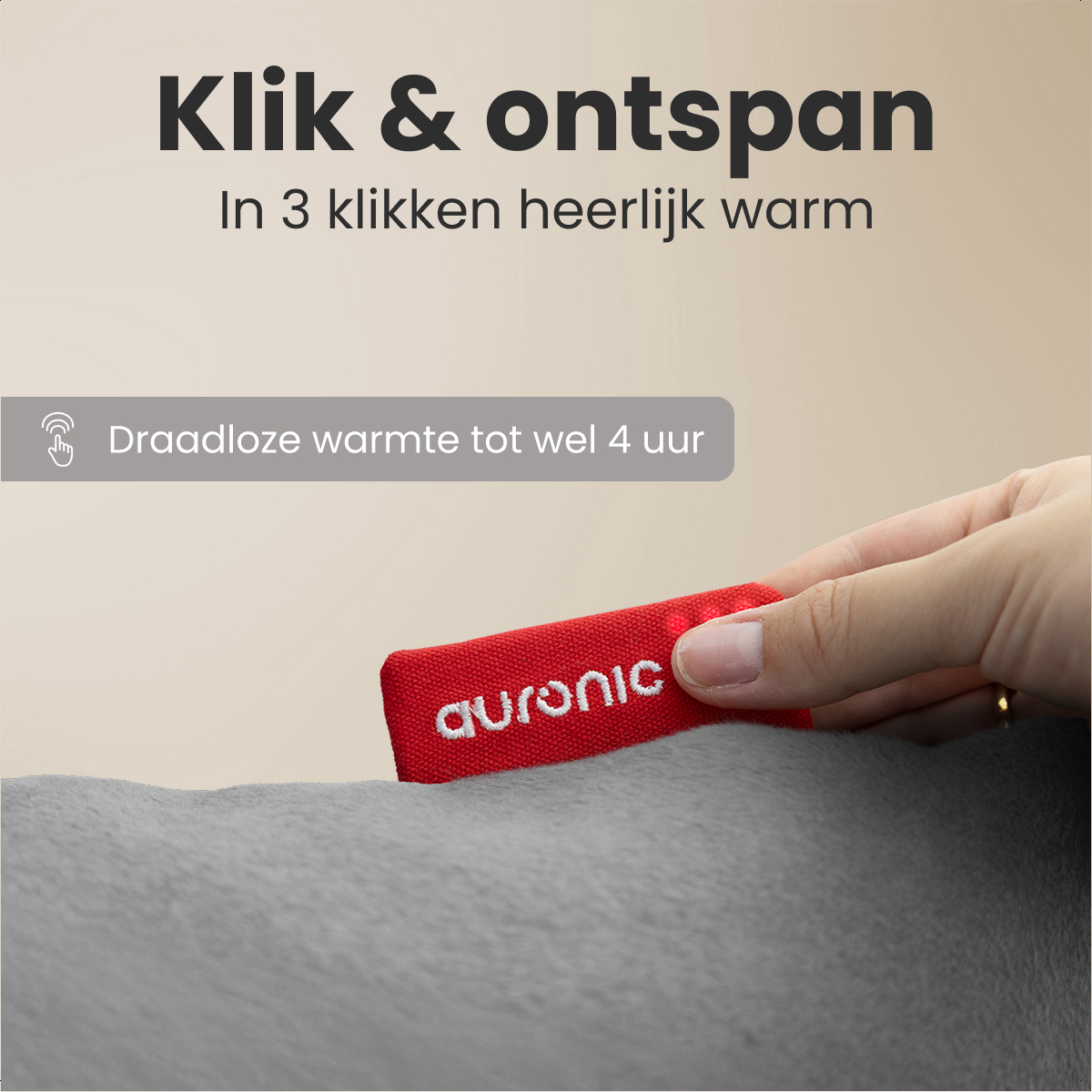 Warmtekussen Classic - 45x45 - Grijs