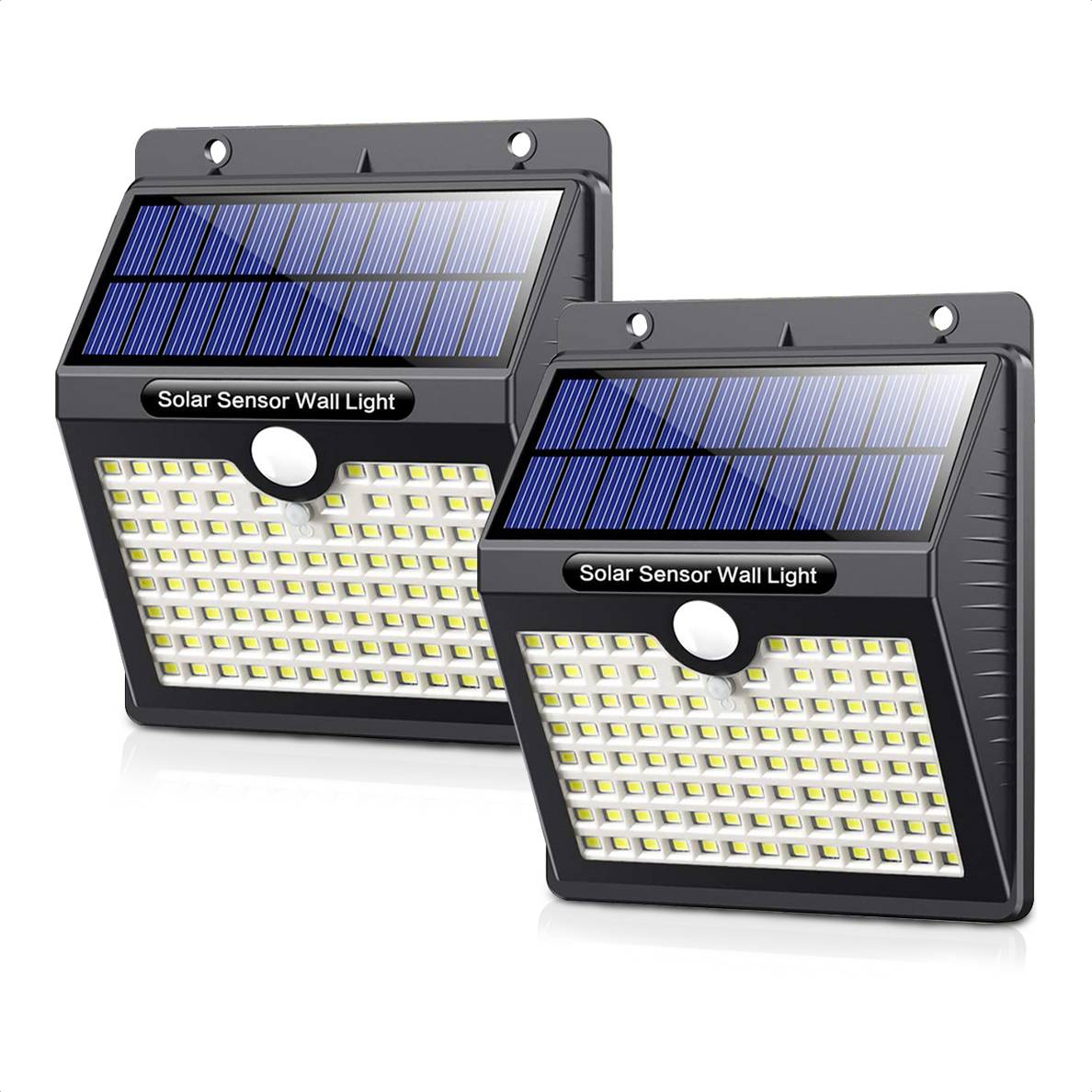 Auronic Solar Lamp 97 LEDs 2 Stuks Zwart