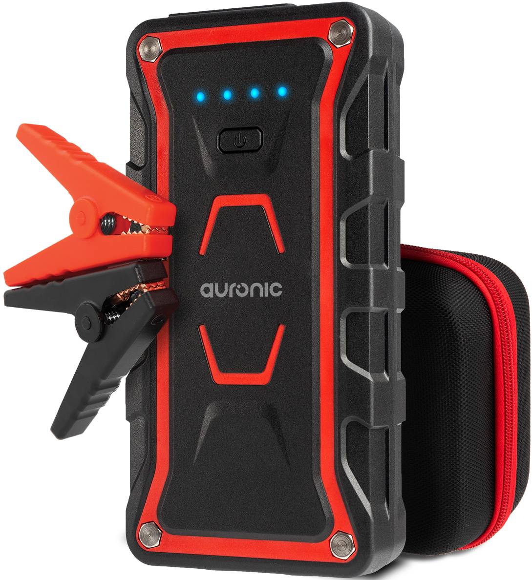 Auronic 12V Jumpstarter voor Auto 1000A - 13.000 mAh - Rood/Zwart