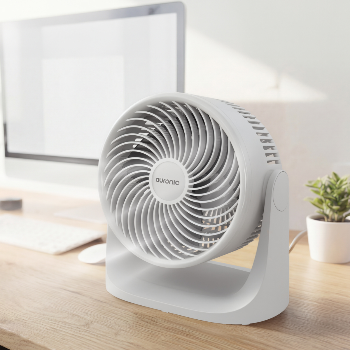 ventilator, desktop fan, wit, draaibeweging, blijkbaar?