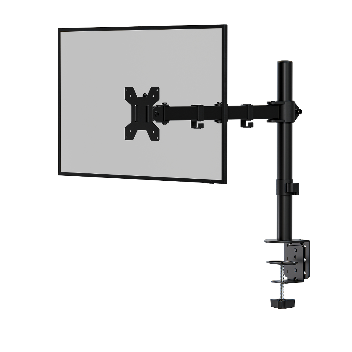 monitor-arm, dual-arm, mounting-arm, adjustable, vESA-compatible