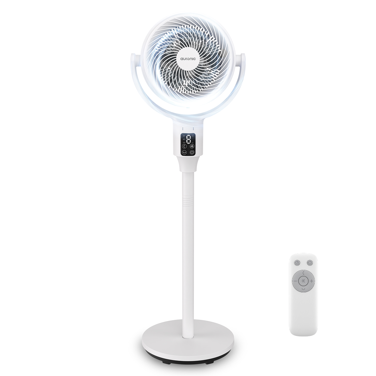 ventilator, staande ventilator, kachelventilator, afstandsbediening, digitaal display
