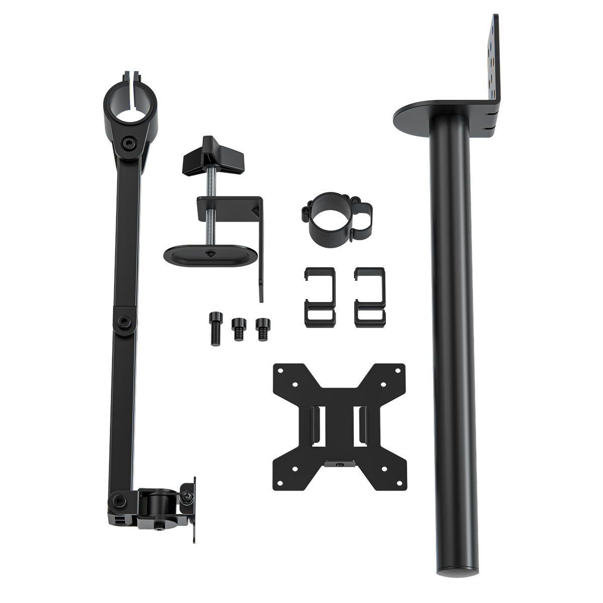 monitor arm, articulating arm, desktop mount, vesa mount, pole stand