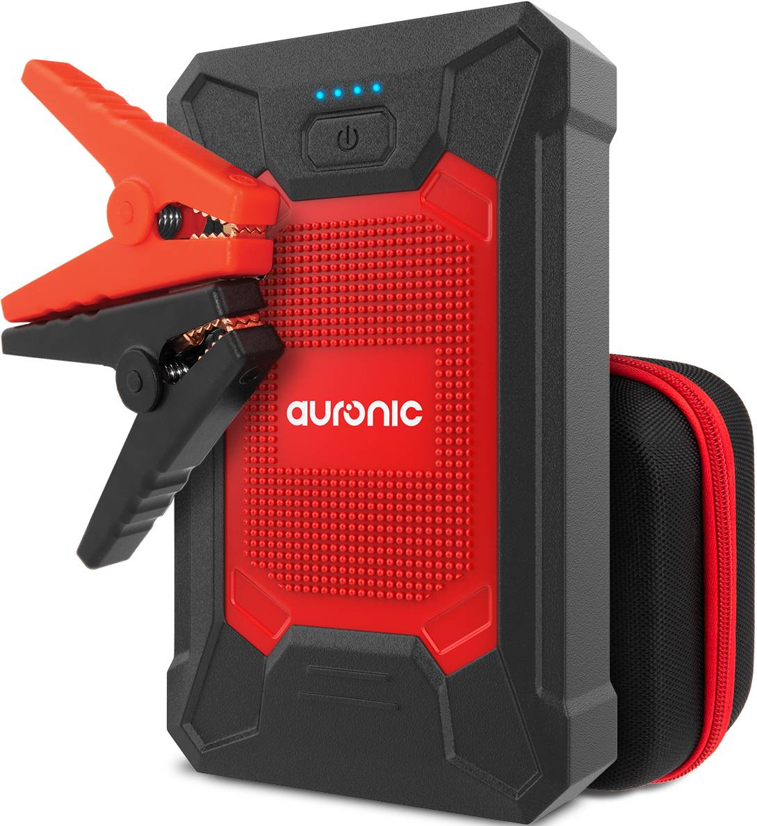 Auronic 12V Jumpstarter voor Auto 600A - 7.200 mAh - Rood/Zwart