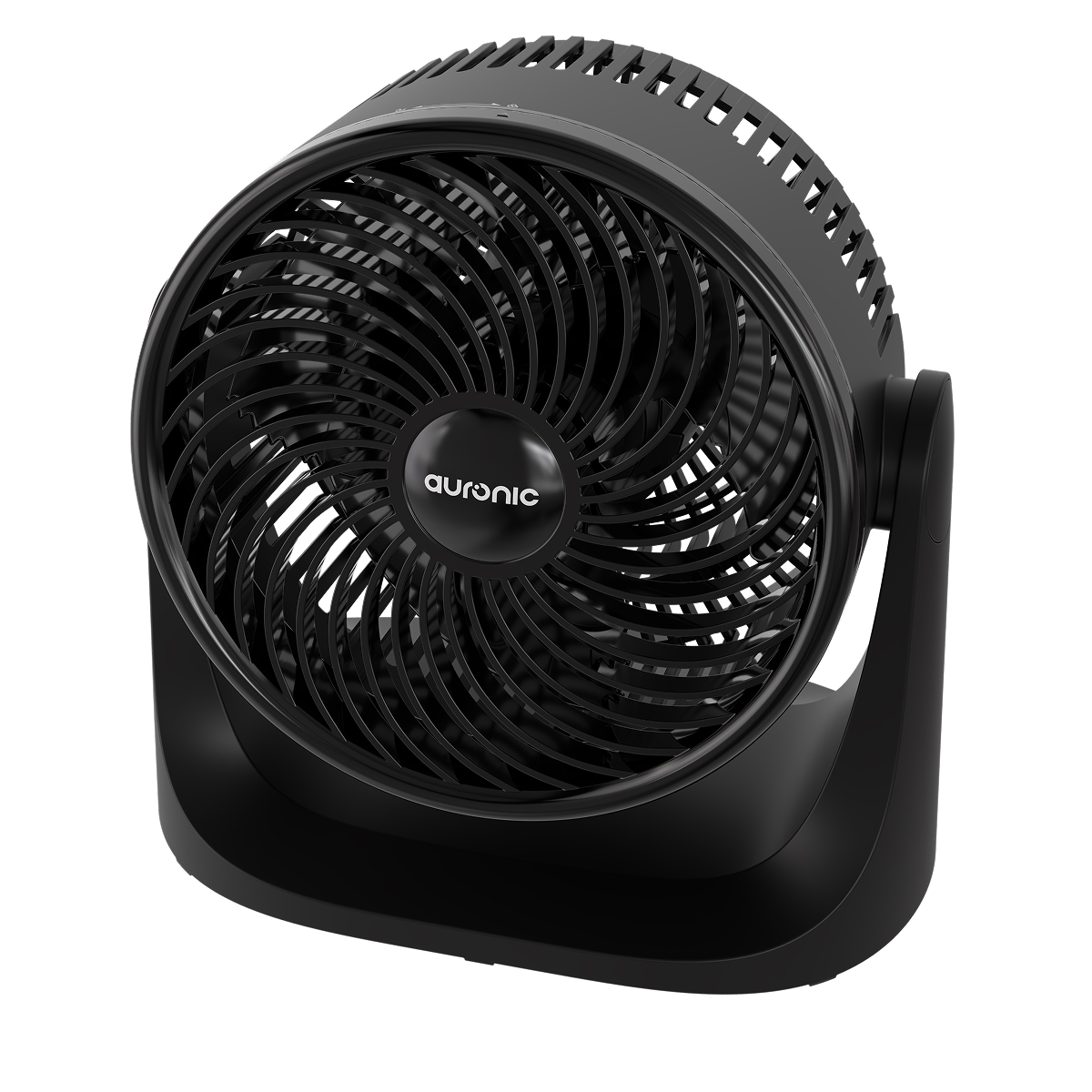 ventilator, desk fan, zwart, verstelbaar, draaibaar kantelpunt