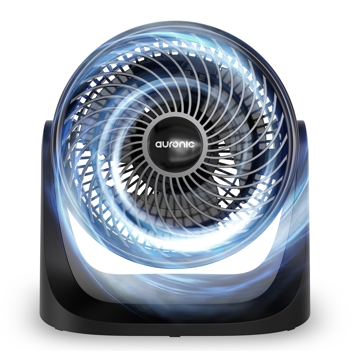 ventilator, fan, tafelventilator, ronde grille, zwart