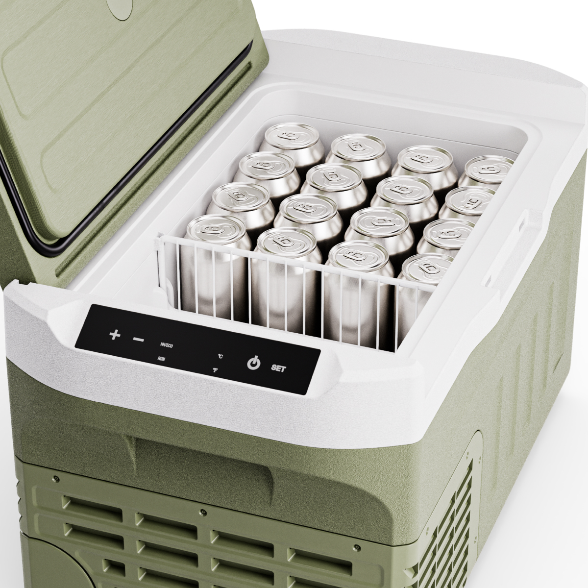 mini koelkast, koelkast met topdeksel, opvouwbaar draagbaar, energiezuinig, 12V/220V mogelijk