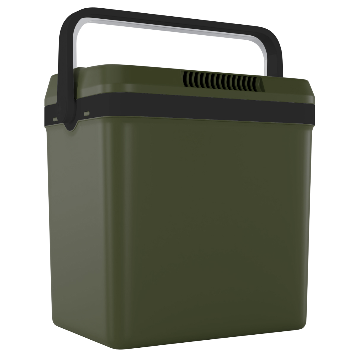 koelkast, koelkastje, militaire groen, plastic, handvat