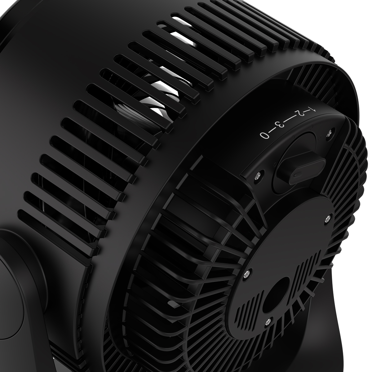ventilator, fan, bladeless, black, adjustable