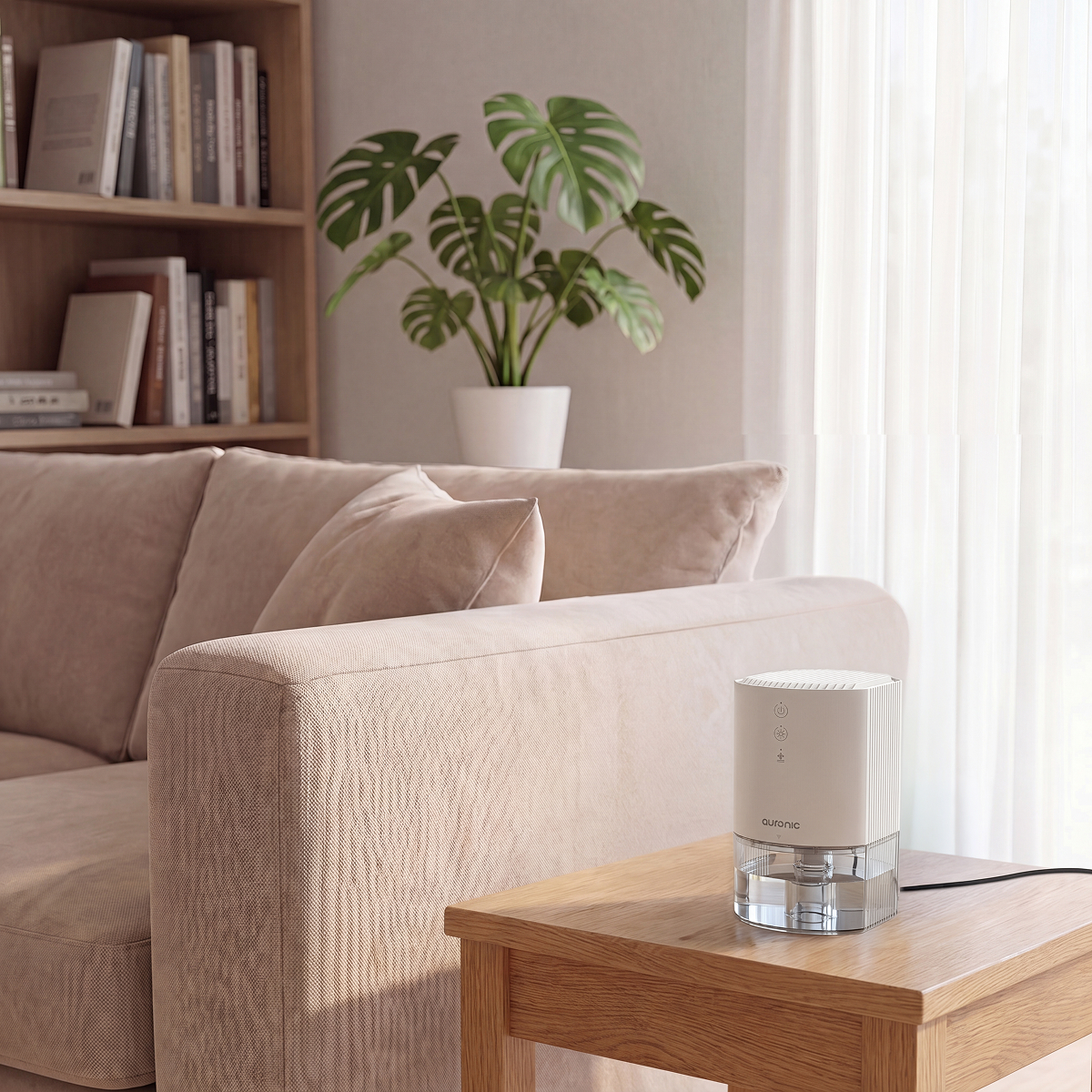 luchtbevochtiger, humidifier, tabletop, kantoor, neutraal