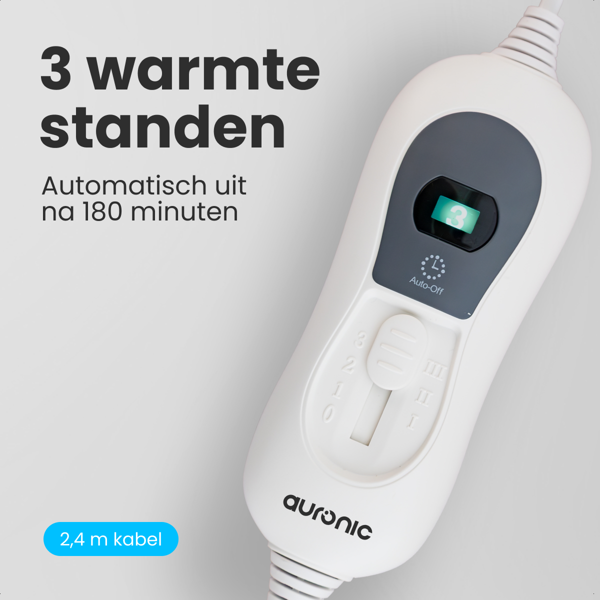 Elektrisch Onderdeken XL - 2P - 190x160cm - Wit